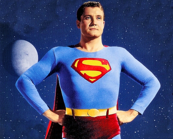 Superman interpretado por George Reeves em série dos anos 1950
